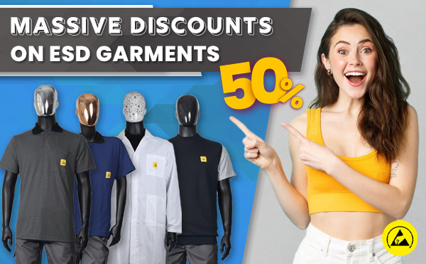 Massive Discounts on ESD Garments