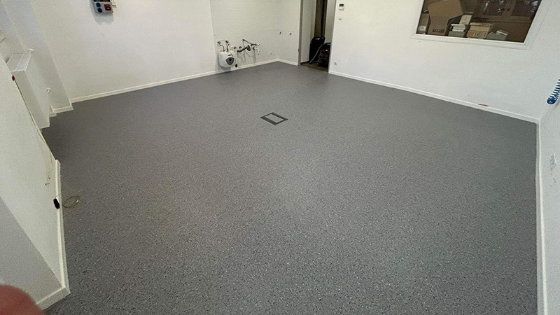 Vezetőképes PVC padló kivitelezés